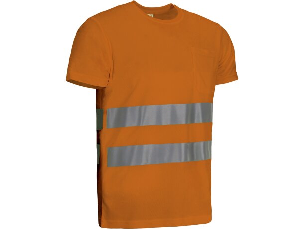 Camiseta alta visibilidad Strahan manga corta transpirable detalle 1