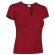 Camiseta de mujer ajustada 190 gr Valento roja