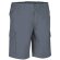 Pantalón corto de corte clásico para hombre Valento gris