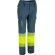 Pantalón alta visibilidad Aberdeen bicolor multibolsillos Azul acero