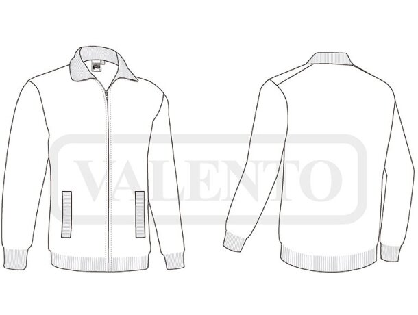 Chaqueta Carlo de punto tricot en acrílico para uniformidad detalle 1
