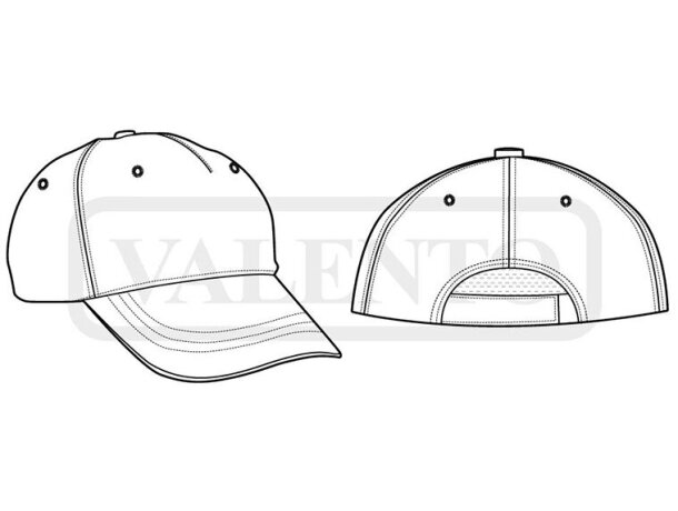 Gorra Play de algodón sarga con ajuste velcro adulto detalle 1