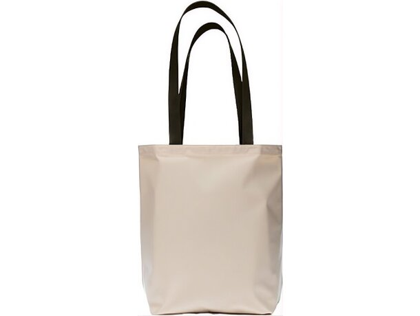 Bolsa algodón Julieta con asas negras y fondo con fuelle detalle 2