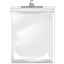 Bolsa de plástico con adhesivo y percha SORIA Valento