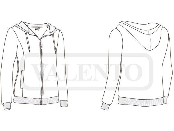 Sudadera mujer JENNY Valento detalle 1