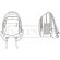 Mochila Citicort para portátil con refuerzo ergonómico detalle 1