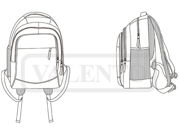 Mochila Citicort para portátil con refuerzo ergonómico detalle 1