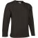 Sudadera poliéster 300 g/m2 Open Negro