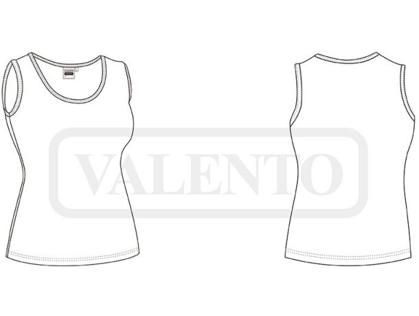 Camiseta de tirantes personalizable de poliéster 160 g/m2 Boracay detalle 1
