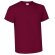 camiseta basica manga corta cuello redondo valento valento personalizada burdeos