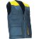 Chaleco trabajo ligero Thunder bicolor multibolsillos Gris cemento/amarillo limón
