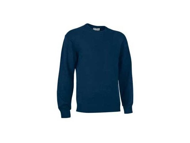 Jersey de trabajo cuello redondo Valento azul personalizado