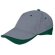 Gorra llamativa de colores combinados Valento gris barata
