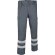 Pantalón de poliester multibolsillos con reflectantes Valento personalizado gris