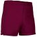 Pantalón deportivo corto de poliéster Valento personalizado burdeos