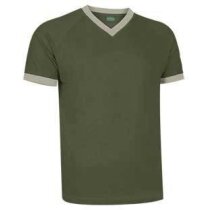 Camiseta manga corta cuello contrastado Valento Valento verde barata