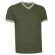 Camiseta manga corta cuello contrastado Valento Valento verde