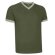 Camiseta manga corta cuello contrastado Valento Valento verde barata