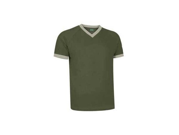 Camiseta manga corta cuello contrastado Valento Valento verde Camiseta manga corta cuello contrastado Valento Valento verde