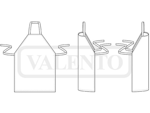 Delantal con peto Angus sarga algodón y poliéster 210 g/m² detalle 1