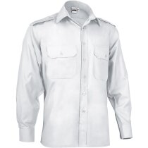 Camisa de trabajo manga larga de hombre Valento blanca