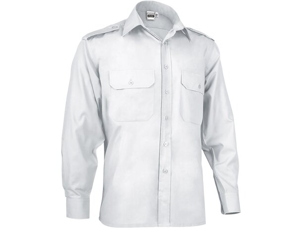 Camisa Vigilant popelín manga larga con galoneras reforzadas detalle 5