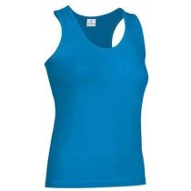 Camiseta de tirantes mujer lisa Valento azul claro