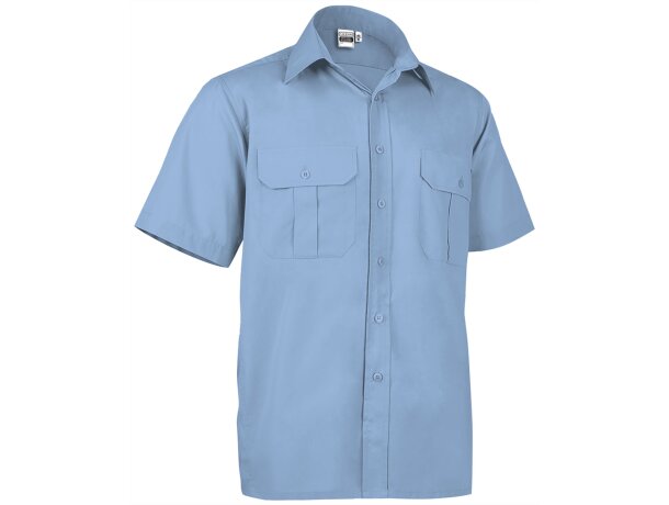 Camisa Congress azul celeste popelín promocionales para uniforme detalle 5