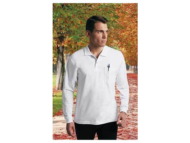 Polo con bolsillo de manga larga Valento