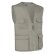Chalecos laborales bajo recto poliéster-algodón 75 g/m2 Beige arena