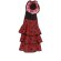 Vestido infantil Buleria con volantes y estampado flamenco detalle 3