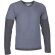 Camiseta doble manga l DENVER Valento Azul tejano/gris carbon