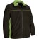 Chaqueta polar Thunder bicolor de doble capa para trabajo Naranja fiesta/verde manzana