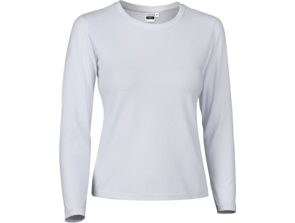 Camiseta Funky mujer manga larga algodón elástico ajustada detalle 5