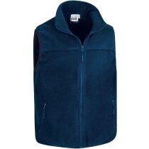 Chaleco Hackney polar tupido con cierre frontal