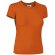 Camiseta de mujer ajustada de algodón 190 g/m2 Naranja fiesta