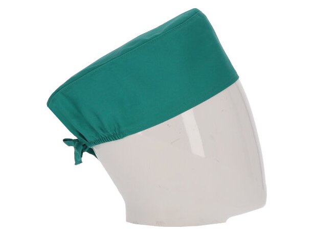 Gorro quirófano Vademecum en sarga mezcla resistente detalle 5