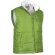 Chaleco de poliester de cuello alto con bolsillos oblicuos Valento verde