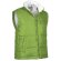 Chaleco de poliester de cuello alto con bolsillos oblicuos Valento personalizado verde