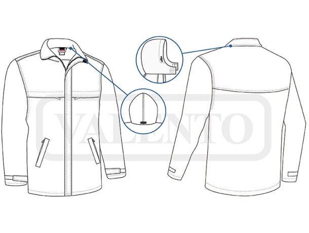 Chaquetón impermeable BOREAL Valento detalle 1