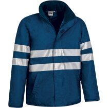 Parka Wicklow impermeable con bandas reflectantes azul orion