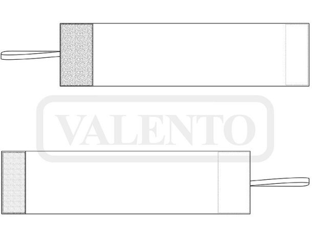 Brazalete Atenas deportivo elástico con cierre de velcro detalle 1