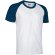 Camiseta manga corta contrastada de Valento 160 gr Valento azul
