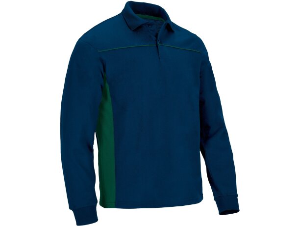 Polo manga larga Thunder bicolor para trabajo
