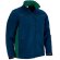 Chaqueta softshell Thunder con tres capas y bolsillos Azul marino orion/verde botella