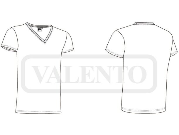 Camiseta Cuello Pico Cruise Valento detalle 1