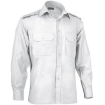 Camisa de trabajo manga larga de hombre Valento blanca