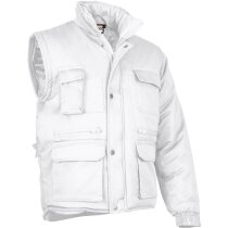 Chaleco convertible sarga mangas desmontables