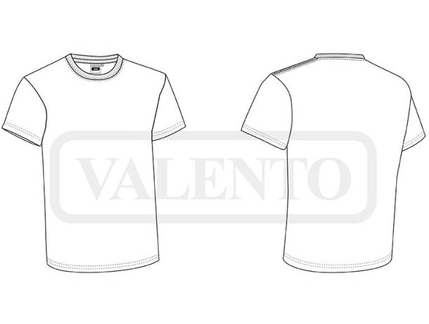 Camisetas manga corta unisex algodón ring spun 190 g/m2 Wave detalle 1