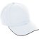 Gorra Play de algodón sarga con ajuste velcro adulto Blanco